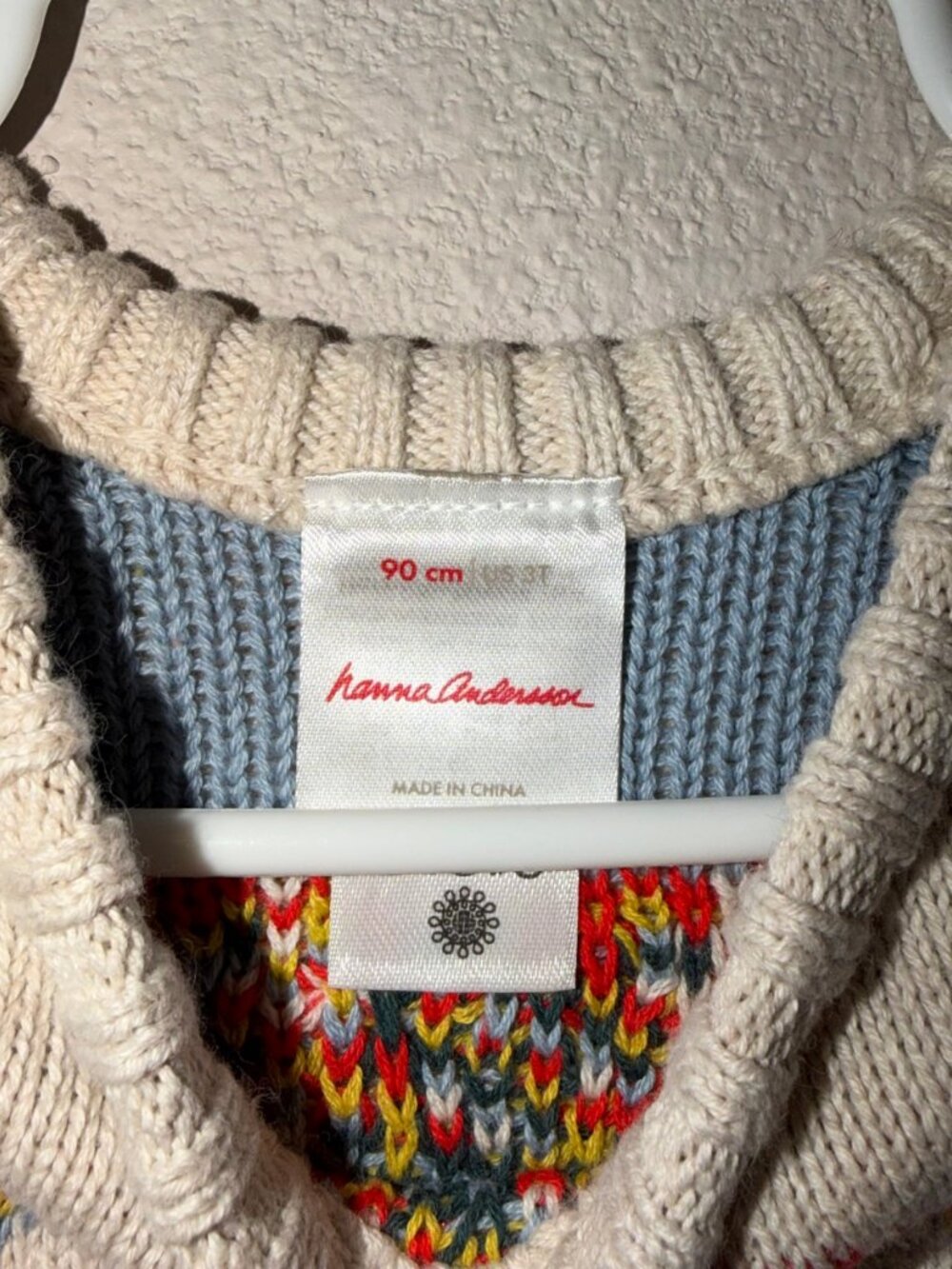 Hanna Andersson Gnome Pattern Holiday Knit Sweater 90cm 3T - Picture 3 of 4